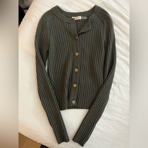 Ramy Brook Army colored Scoop Neck Sweater. Size small